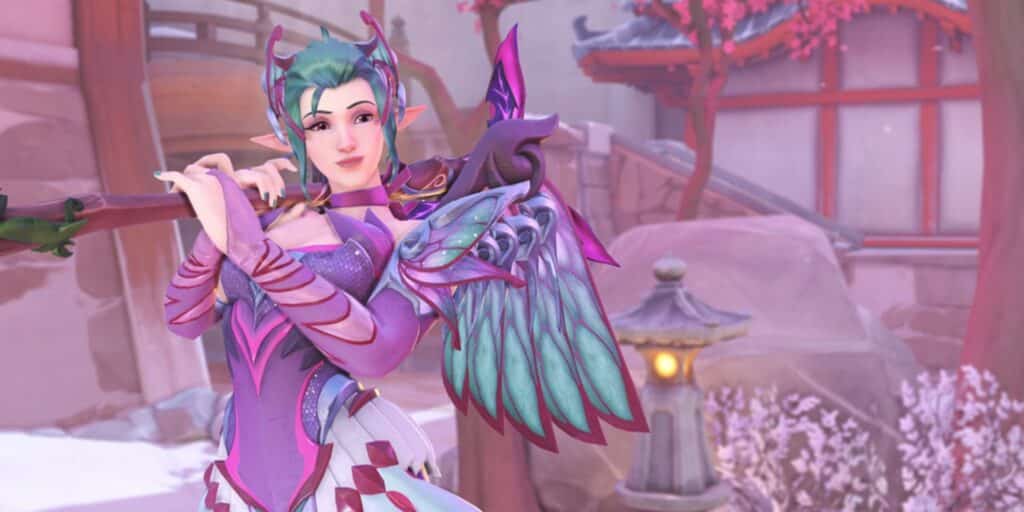 Sugar Plum Fairy Mercy skin from Overwatch 2