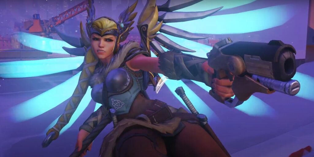 Valkyrie Mercy skin in Overwatch 2