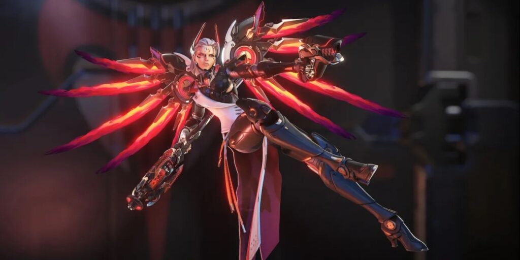 Vengeance Mythic Mercy skin in Overwatch 2